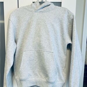 Aritzia Light Gray Sweatfleece Hoodie